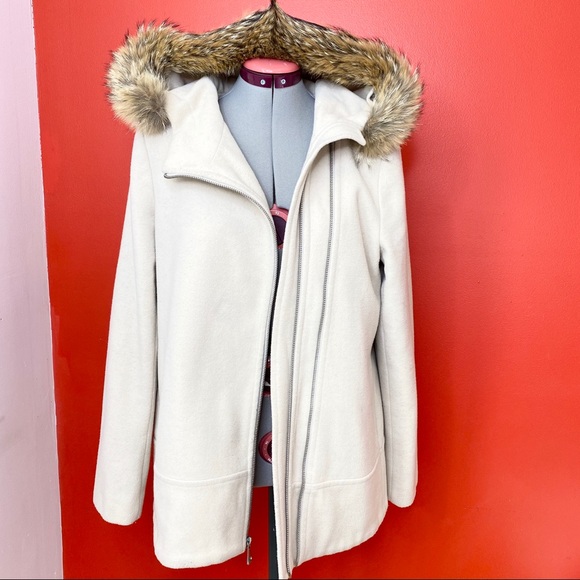 Marc New York Hazel Genuine Coyote Fur Trim Hooded - Picture 7 of 8